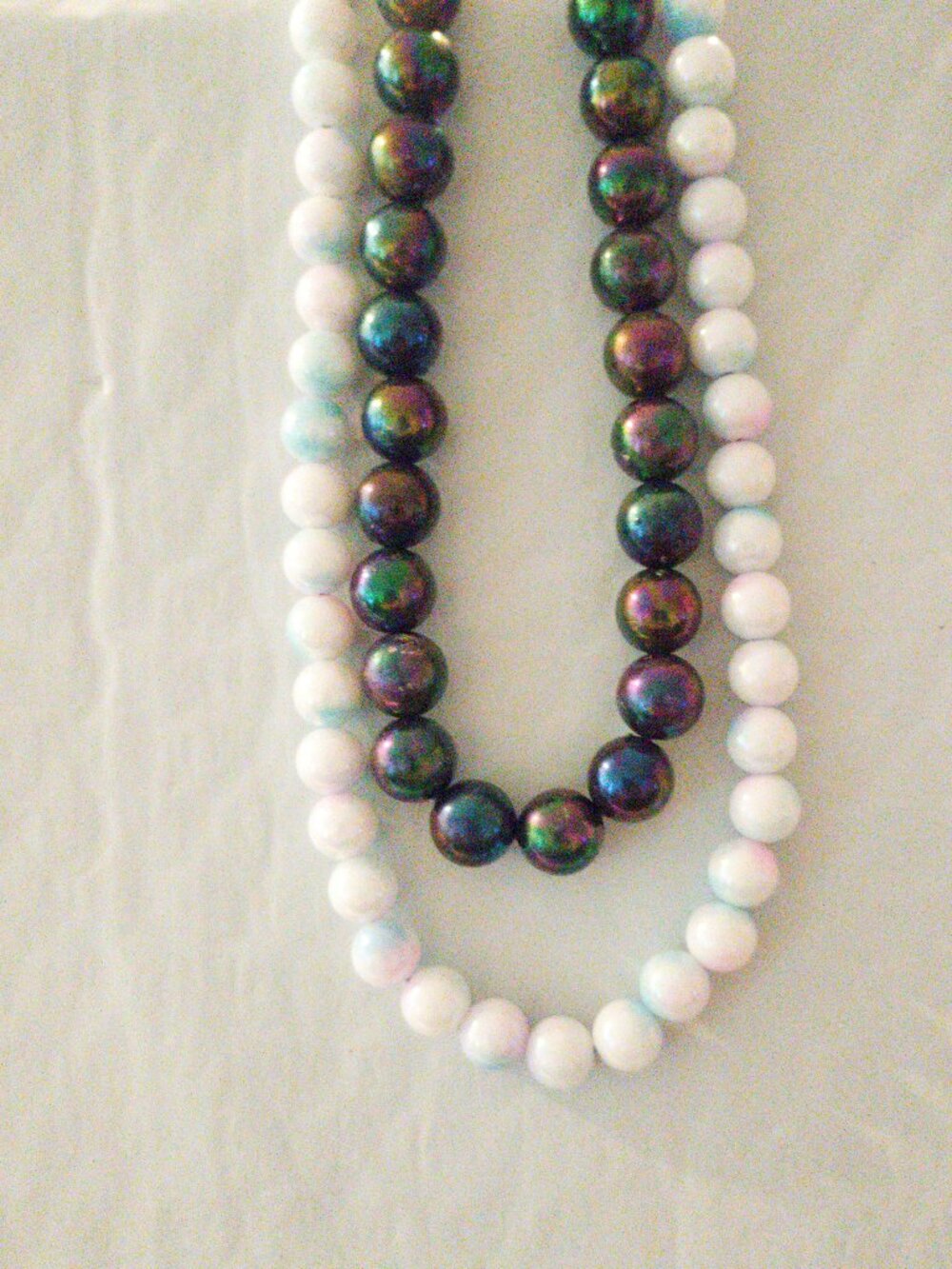MRB/WITH Marble BPW 2 LINKED NECKLACE